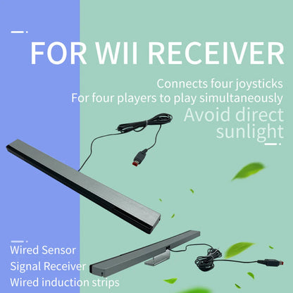 Wired IR Sensor Bar for Nintendo Wii – Motion Receiver with Extension Cord
