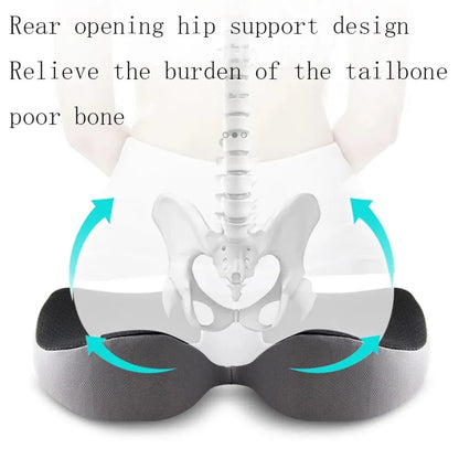 Orthopedic Memory Foam Prostate Cushion - Non-Slip Tailbone and Sciatica Pain Relief for Comfort in Chairs and Car Seats