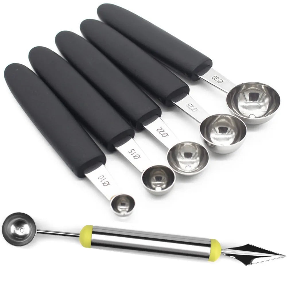 Melon Baller and Fruit Scoop Set – Different Sizes for Perfect Melon Balls