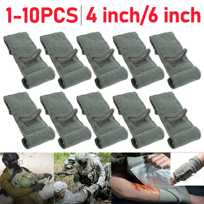 4/6 Inch Israeli Emergency Bandage — Traumatic Hemostatic Compression Dressing for First Aid, Tactical & IFAK Use