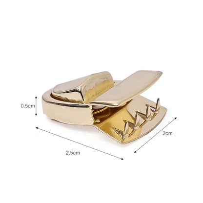 Metal Locks Bag Clasp Catch Buckles | Handbags Purse Tote Closures | Snap Clasps for DIY Craft Hardware | Bag Accessories (5/10pcs)
