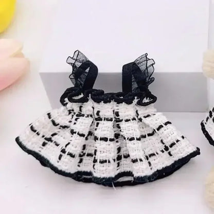 Mini Doll Clothes Outfit - Kpop EXO Labubu Idol V1 V2 Skirt & Sweater Set, Korea-Inspired Gift