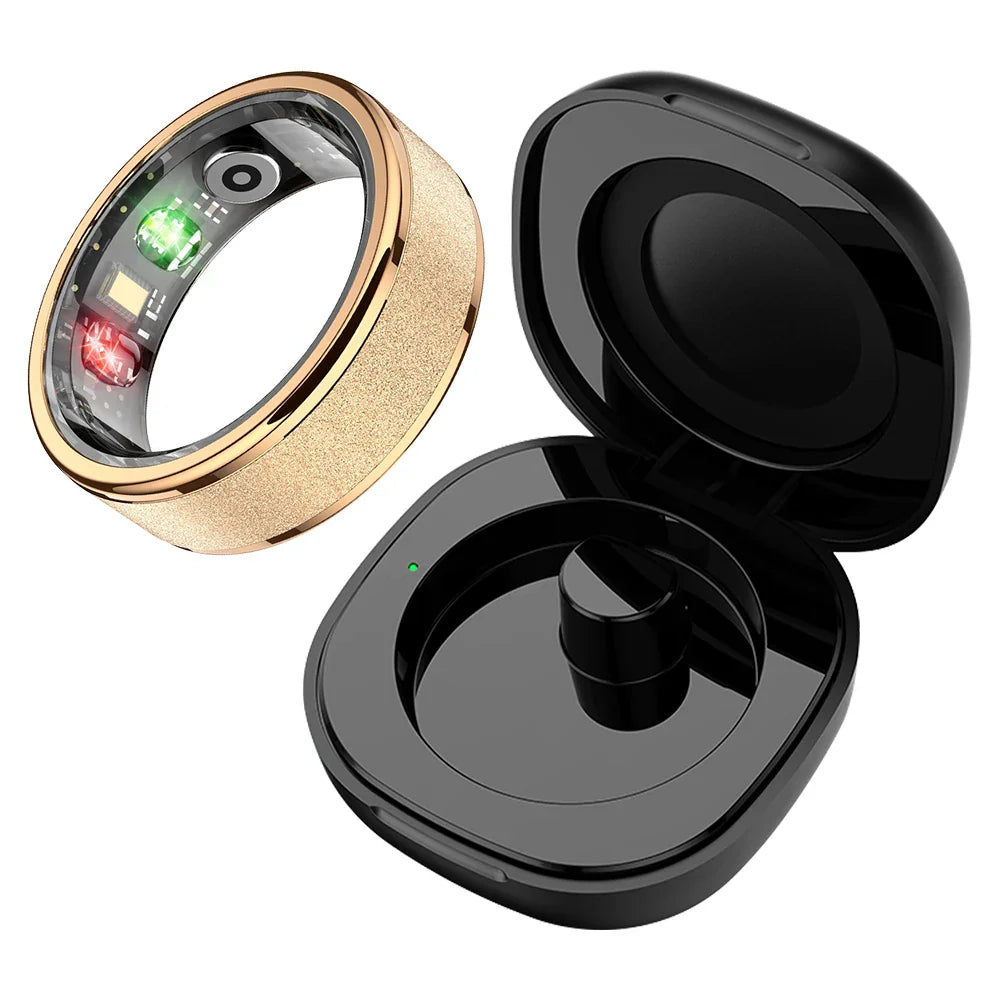 COLMI R10 Smart Ring with Charging Case – Health & Sleep Monitor, 5ATM Waterproof Multi-Sport Fitness Ring for Men & Women