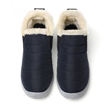 Men’s Winter Ankle Boots — Warm Fur Lined Snow Boots, Casual Shoes for Men and Couples
