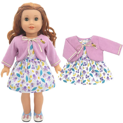 Baby Doll Bikini Outfit — Fits 43cm Born Bebe and 18-Inch American Dolls, Doll Clothes Set