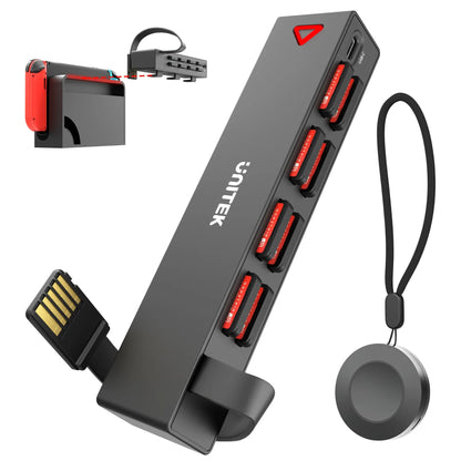 Nintendo Switch OLED Game Switcher — One-Key Fast Switching Multi-Game Card Reader with 5M Wireless Control Accessory