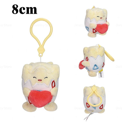 Original Pokémon Plush Keychain – Pikachu, Eevee, Charmander, Squirtle, Mew, Snorlax, Jigglypuff Cute Cartoon Doll Toy Gift for Kids