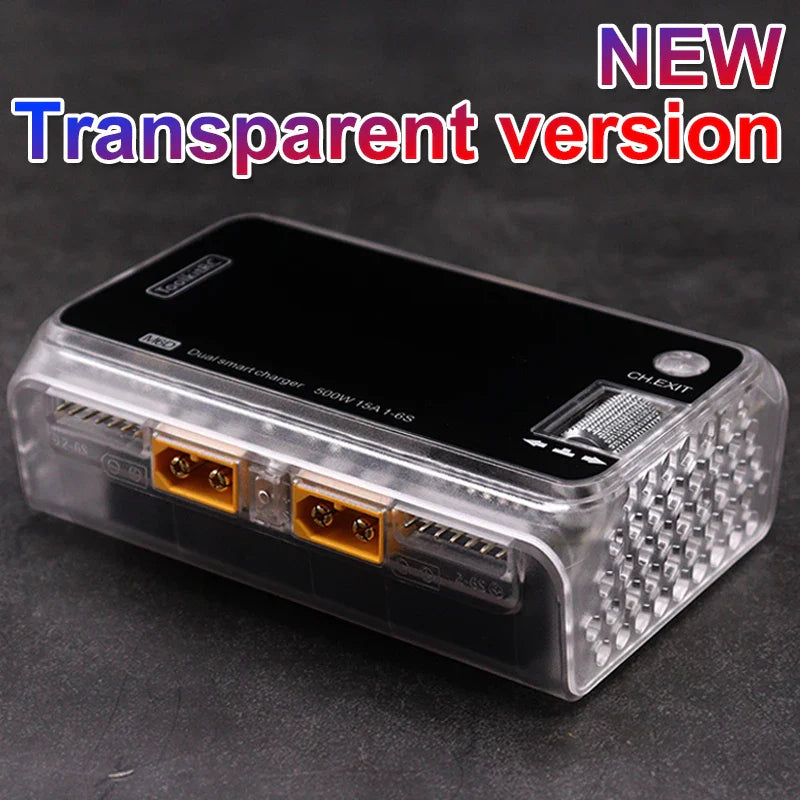 2024 ToolkitRC M6D – 500W 15A DC Dual Channel MINI Smart Charger & Discharger for 1-6S Lipo Batteries, FPV Model Spare Parts