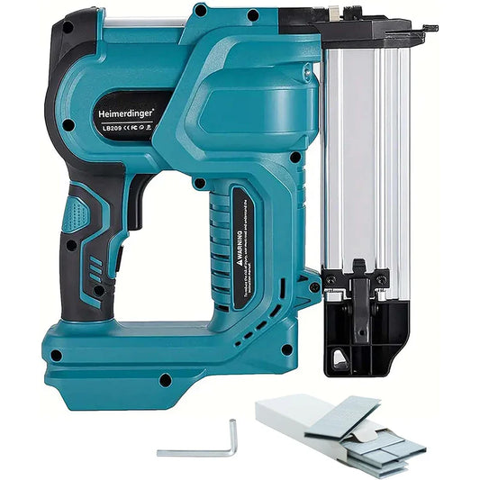 Cordless 18GA Nail & Staple Gun — 2-in-1 Nailer/Stapler, Makita Battery Compatible, 2 Modes, 500 Nails & Staples (Battery Not Included)