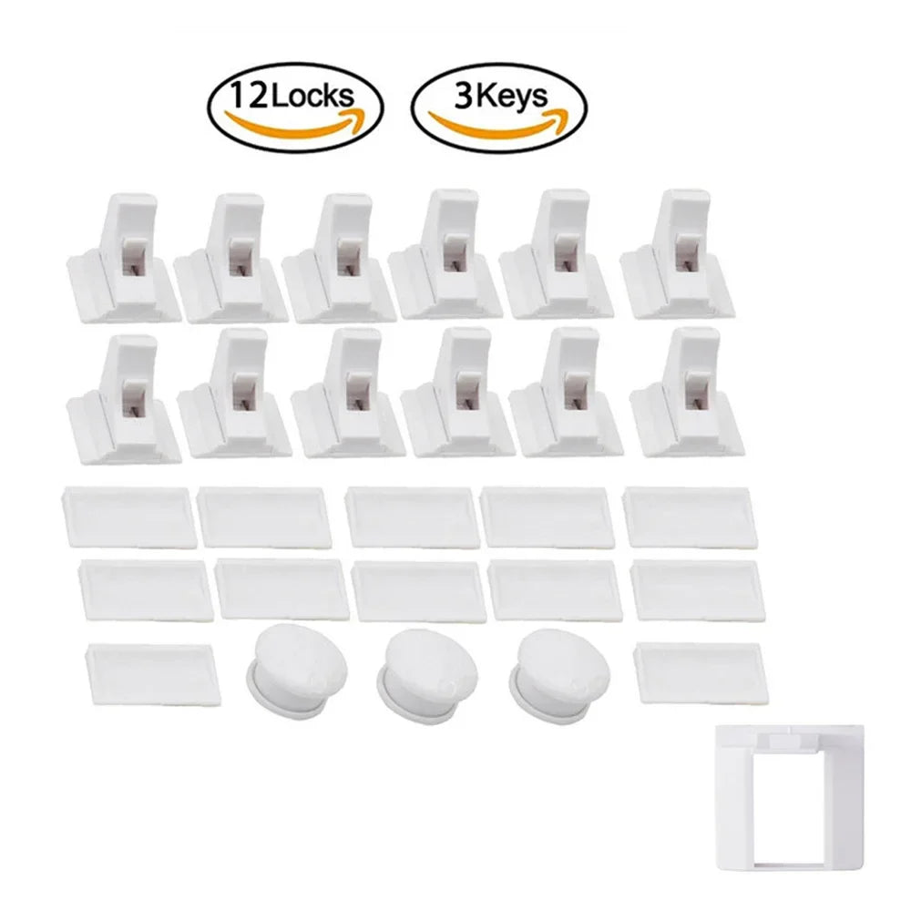 Children’s Magnetic Safety Lock — Baby Protection Drawer & Cabinet Door Lock Limiter for Child Security