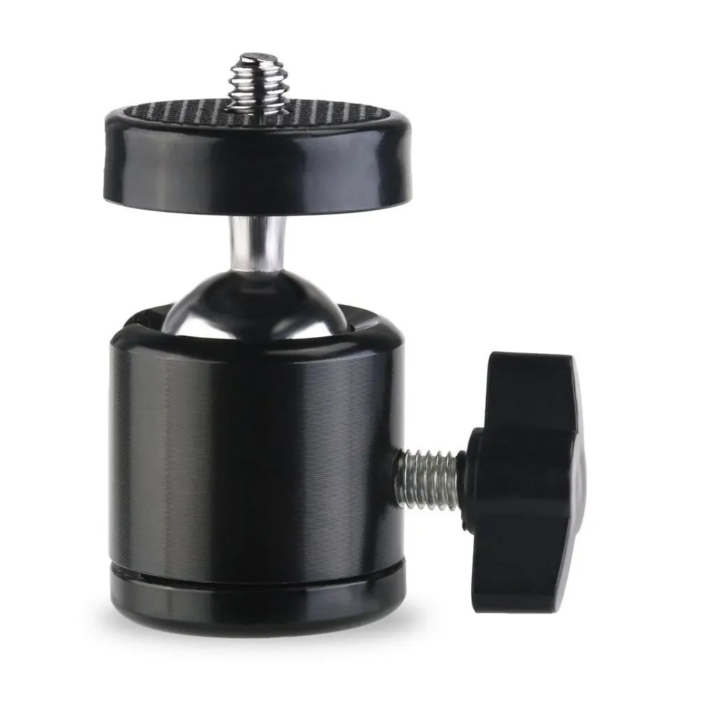 1/4" Ball Head Screw Tripod Mount - 360° Rotating Base Adapter for DSLR Camera, Tripod, Monopod & Camcorder