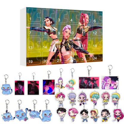New Kpop Demon Hunters 24-Day Advent Calendar — Rumi, Mira, Zoey & Tiger Christmas Countdown Gift