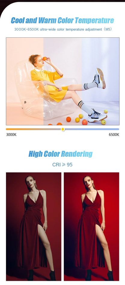 RGB Photography Video Light Stick – Colorful LED Wand with Tripod Stand for Party, Fill Light, and Speedlight