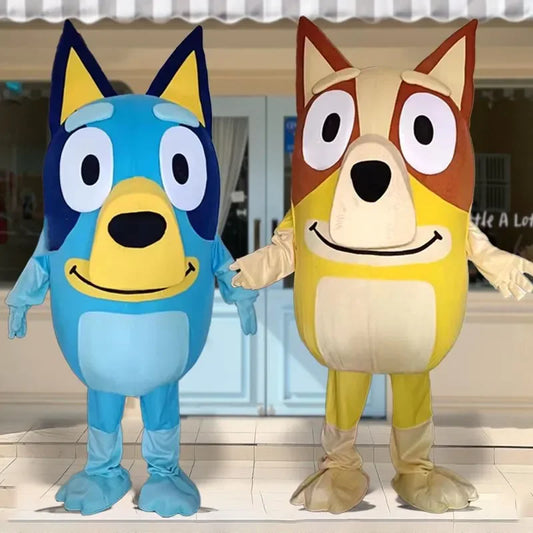 Bluey Bingo Dog Cosplay Costume — Adult Cartoon Doll Outfit for Walking, Performance & Events