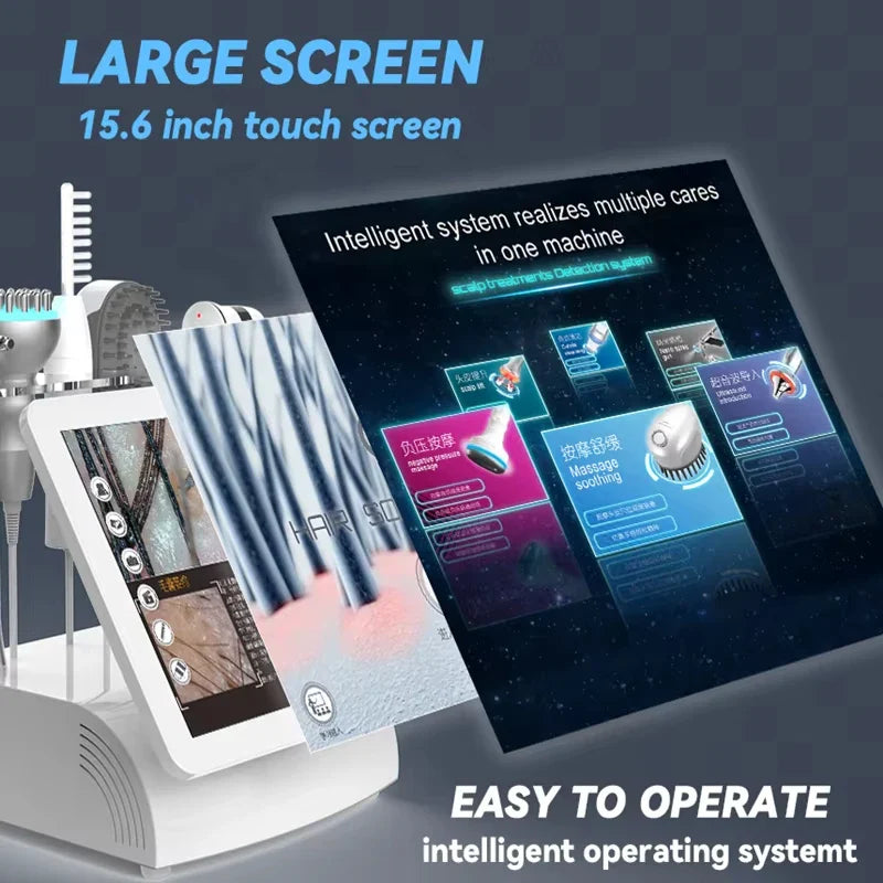 2024 New 15" 5-in-1 High Frequency Hair & Scalp Massage Device – Multifunctional Hair Spa Tool