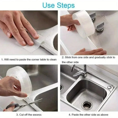 Waterproof Nano Tape – Stain-Resistant, Easy-Apply Sealant for Pools, Kitchens & Multi-Surface Home or Restaurant Use