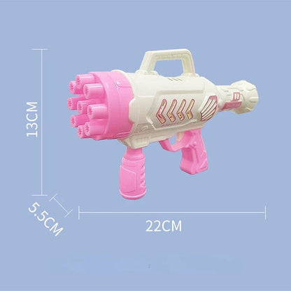 Kids Bubble Gun Toy - Automatic Soap Bubble Blower for Outdoor Play & Parties