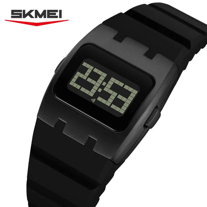 SKMEI 2415 Men’s Digital Watch — Waterproof Luminous Electronic Chronograph with Calendar & Alarm