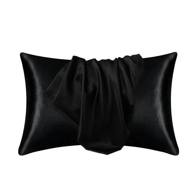 Silk Satin Pillowcase — Hair & Beauty Friendly Pillow Cover, Comfortable Home Decor for Standard/Queen, 1PC