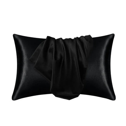 Silk Satin Pillowcase — Hair & Beauty Friendly Pillow Cover, Comfortable Home Decor for Standard/Queen, 1PC