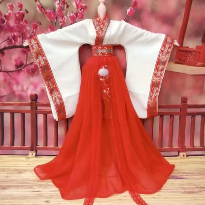 1/3 BJD Doll Hanfu Outfit – Ancient Style Long Skirt Fairy Dress for 60cm Princess Dolls, Accessories Only (No Doll)
