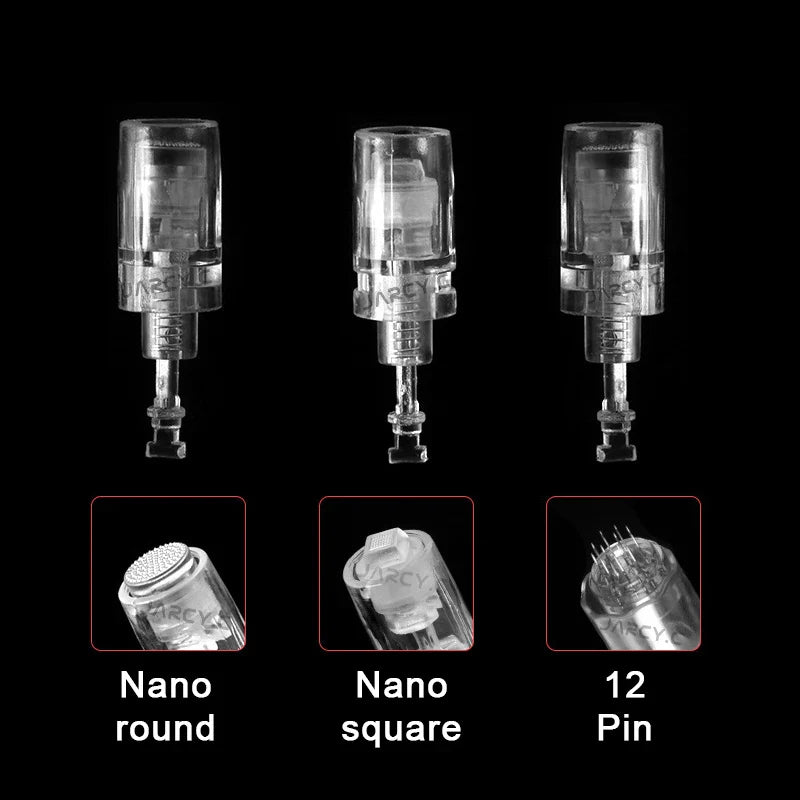 5/10PCS Microblading Bayonet Needles – 1D/1R/3R/5R/5F/Nano Cartridge for PMU Eyebrow, Lip & Eyeliner Tattoo