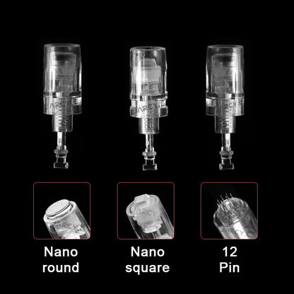 5/10PCS Microblading Bayonet Needles – 1D/1R/3R/5R/5F/Nano Cartridge for PMU Eyebrow, Lip & Eyeliner Tattoo