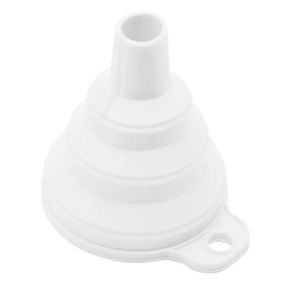 Mini Foldable Silicone Funnel - Collapsible Portable Funnel for Fuel, Oil, Beer & Kitchen Accessories