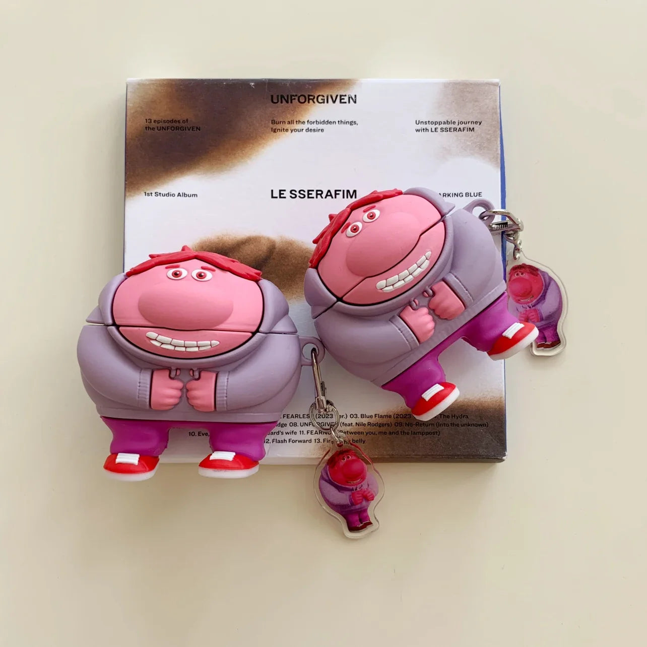 Inside Out Silicone Case for AirPods 1/2/3/4 & Pro/Pro 2 — Anger, Sadness, Embarrassment Cartoon Earphone Cover
