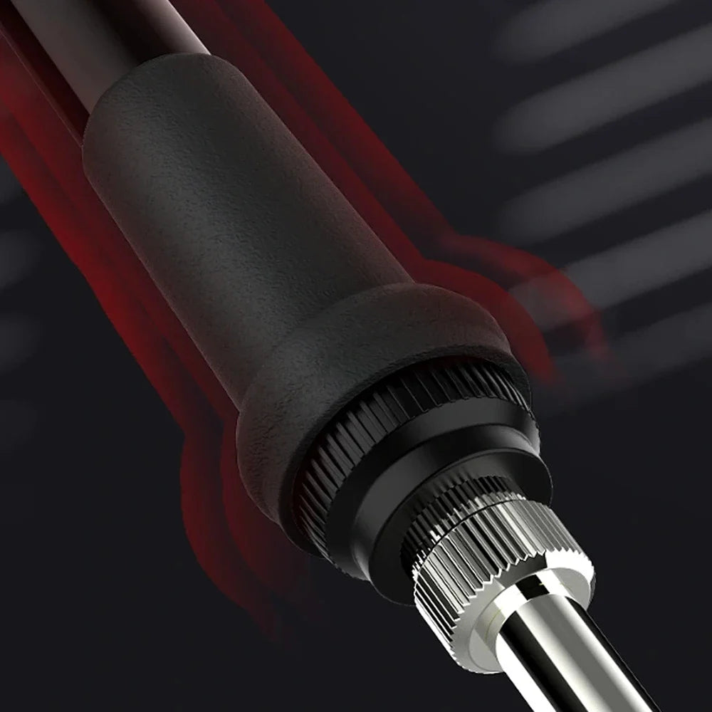 Digital 80W Soldering Iron Kit – Adjustable Temperature with LCD, Ceramic Heater & Soldering Tips