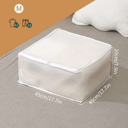Large Waterproof Clothes Storage Bag – Dustproof Quilt & Wardrobe Organizer, Foldable Luggage Closet Storage Solution