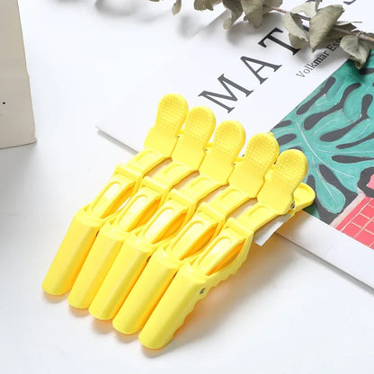 5/6PCS Alligator Hair Clips – Hairdressing Clamps & Crocodile Section Clips for Salon Styling and Barber Use