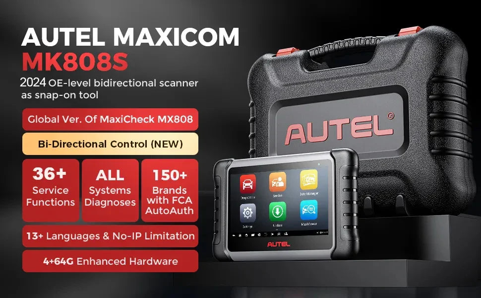 Autel MK808S Pro OBD2 Scanner – Bi-Directional All-System Diagnostic Tool, Code Reader, PK MK808BT & MX808S