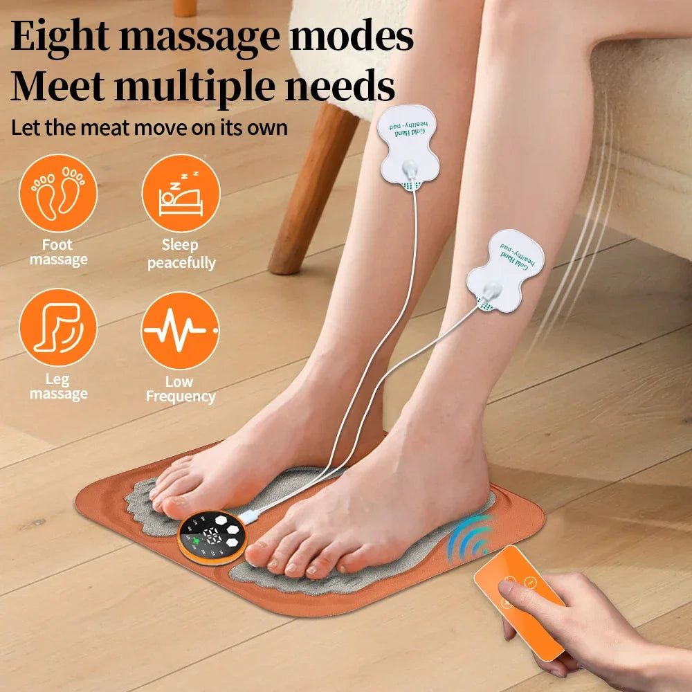 F Remote 3D Smart Foot Massager Pad — 8 Modes, 29 Levels Muscle Relaxation & Leg Slimming Therapy