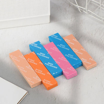 9PCS Model Building Sanding Stick Set MS-E400–1200 – Semi-Rigid Polishing Tools for Plastic Hobby Models