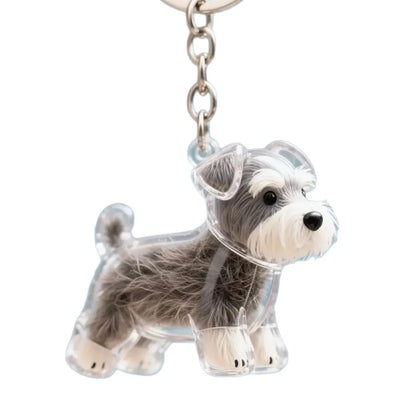 Cute Dog Hair Storage Pendant Keychain – Couple Bag Charm, Car Keychain Jewelry, Souvenir Gift & Decoration Accessory