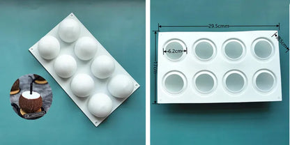 Fruit Series Silicone Cake Mold — Pineapple, Pear, Peach, Mango, Orange & Strawberry for French Dessert & Mousse Baking