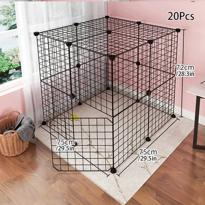 Indoor Dog Cage Wire Mesh Fence – Teddy Pet Escape Barrier