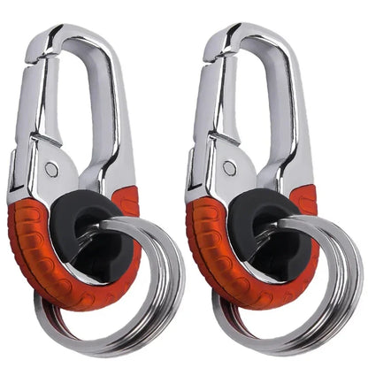 Men’s Stainless Steel Keychain Buckle – Carabiner Hook Key Ring for Outdoor & Car Accessories