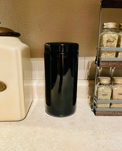 Airtight UV Glass Jar — Smell-Proof 1/2oz-1L Container with 2-Way 62% Humidity Pack to Keep Goods Fresh