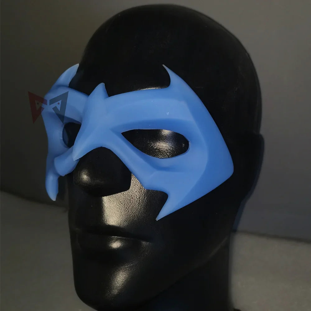 Handmade Nightwing Cosplay Eye Patch Mask – Blue Halloween & Christmas Party Accessory
