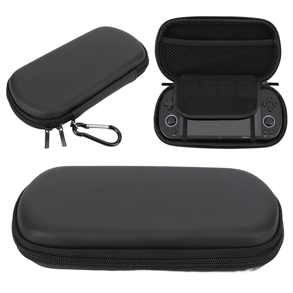 Hard EVA Carrying Case with Tempered Glass Film – Waterproof Protective Case for Trimui Smart Pro Handheld Game Console