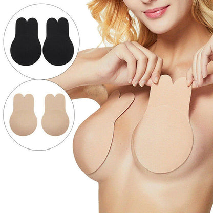 Women’s Push-Up Adhesive Bra – Strapless Silicone Bra, Reusable Breast Lift Tape & Nipple Covers