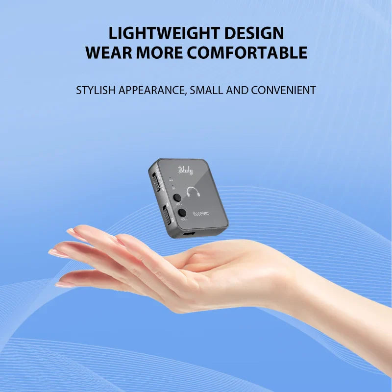Btuty 2.4GHz Wireless Earphone Monitor System – Rechargeable Transmitter & Receiver with Lossless Digital Transmission