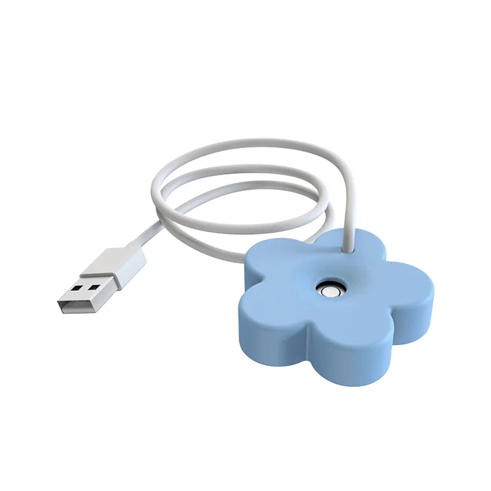 Portable Petal-Shaped Air Humidifier – Mini Ultrasonic, DC 5V 1A, Aromatherapy Diffuser for Home & Bedroom