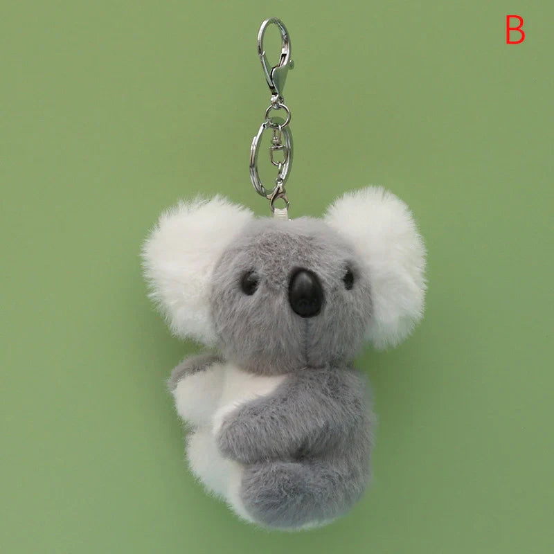 Cute Koala Plush Keychain – Soft Toy Keyring, Bag Pendant, DIY Jewelry Accessory, Novelty Gift Charm for Women