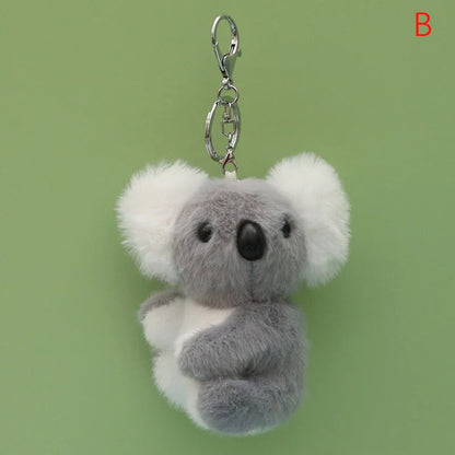 Cute Koala Plush Keychain – Soft Toy Keyring, Bag Pendant, DIY Jewelry Accessory, Novelty Gift Charm for Women