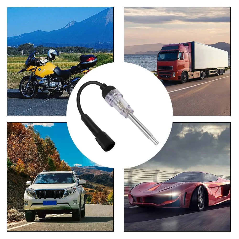 Car Spark Plug Tester - Ignition System Coil Engine Diagnostic Test Tool, In-Line Autos Ignition Spark Tester Wire