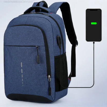 Men’s Large Capacity Backpack — Simple Fashion Travel & Student Laptop Bag