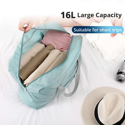 2-Pack Foldable Travel Duffel Bags – Airlines Carry-On, Weekender & Gym Tote for Men and Women